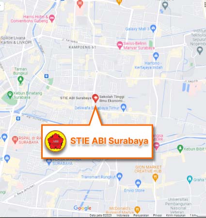 Campus Location Map Artha Bodhi Iswara College of Economic Surabaya Pts Ptn
